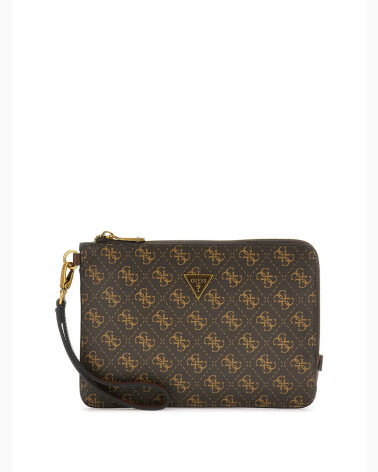 Guess pochette monogram avec zip