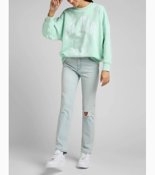 Jeans Lee dritti con strappo
