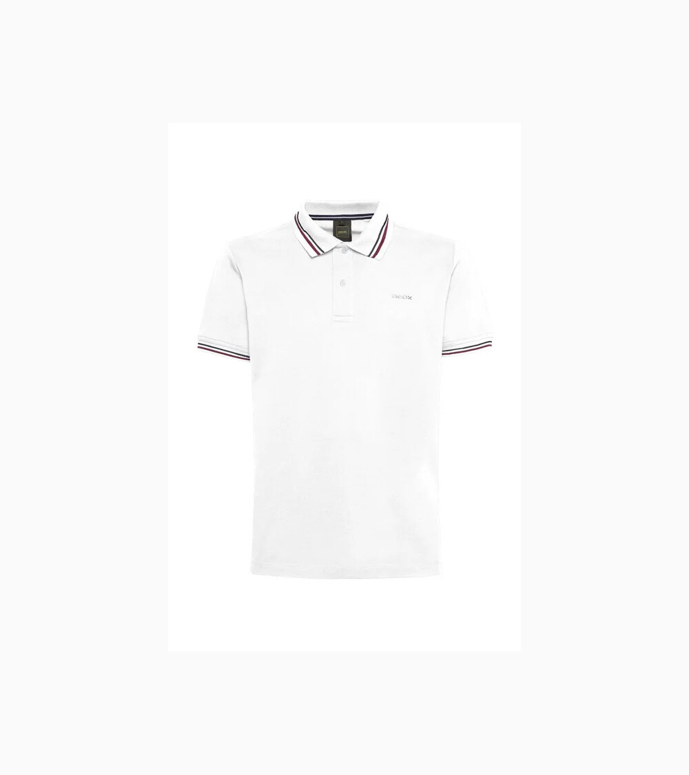 Geox polo con colletto e bordi a contrasto