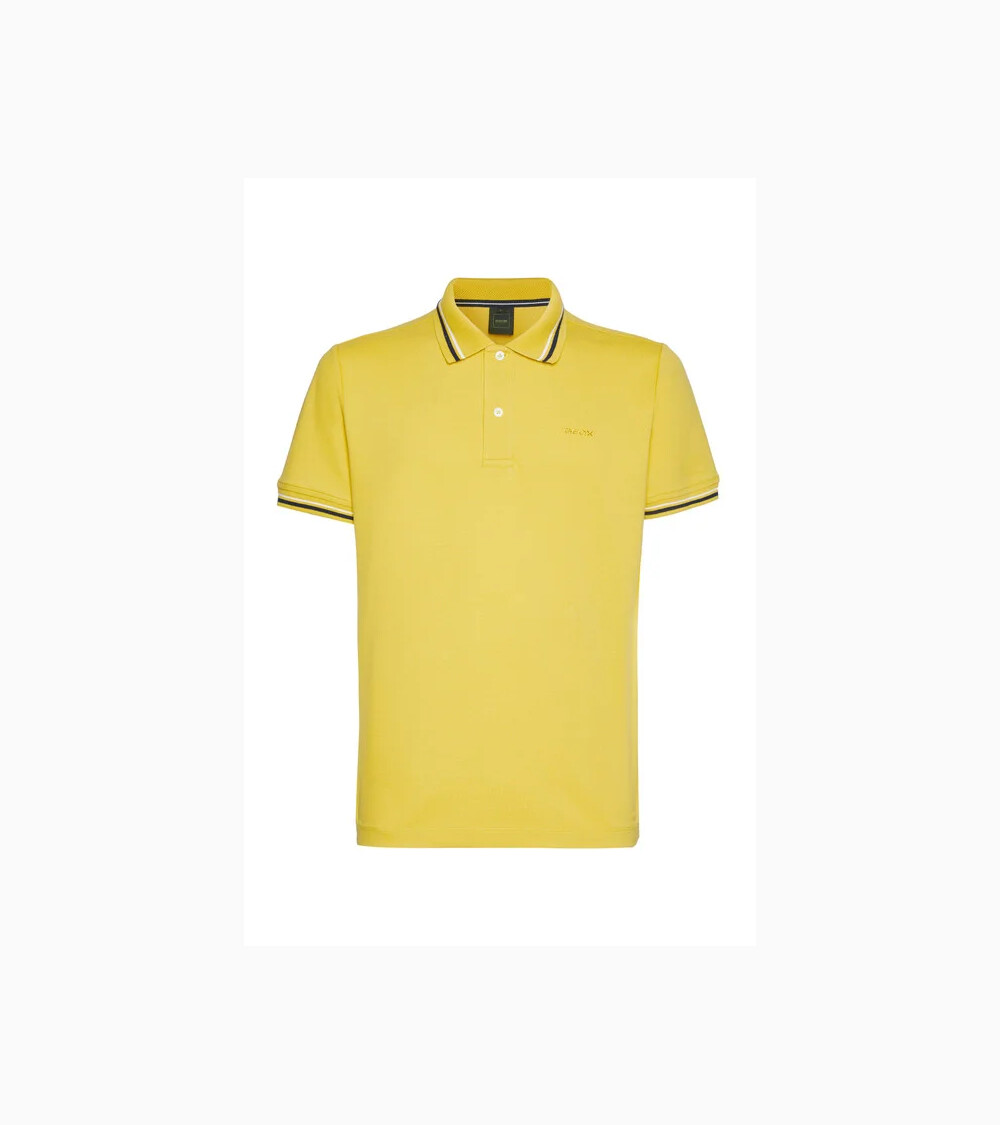 Geox polo con colletto e bordi a contrasto