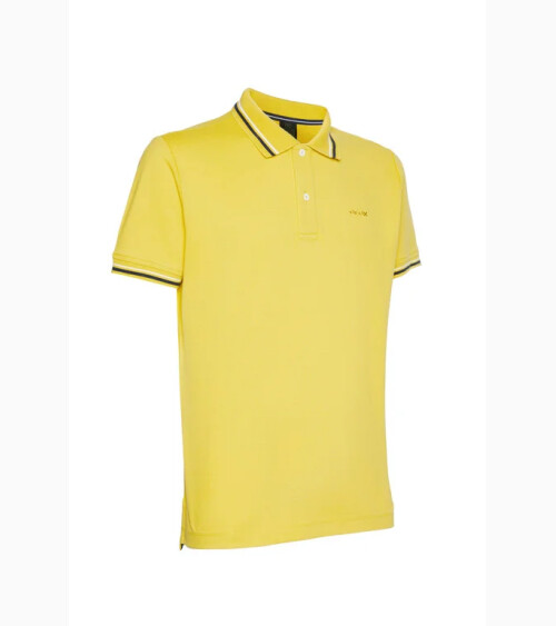 Geox polo con colletto e bordi a contrasto
