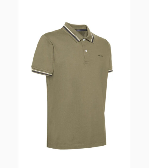Geox polo con colletto e bordi a contrasto