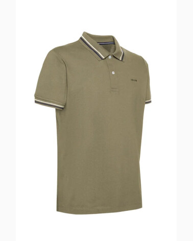 Geox polo con colletto e bordi a contrasto