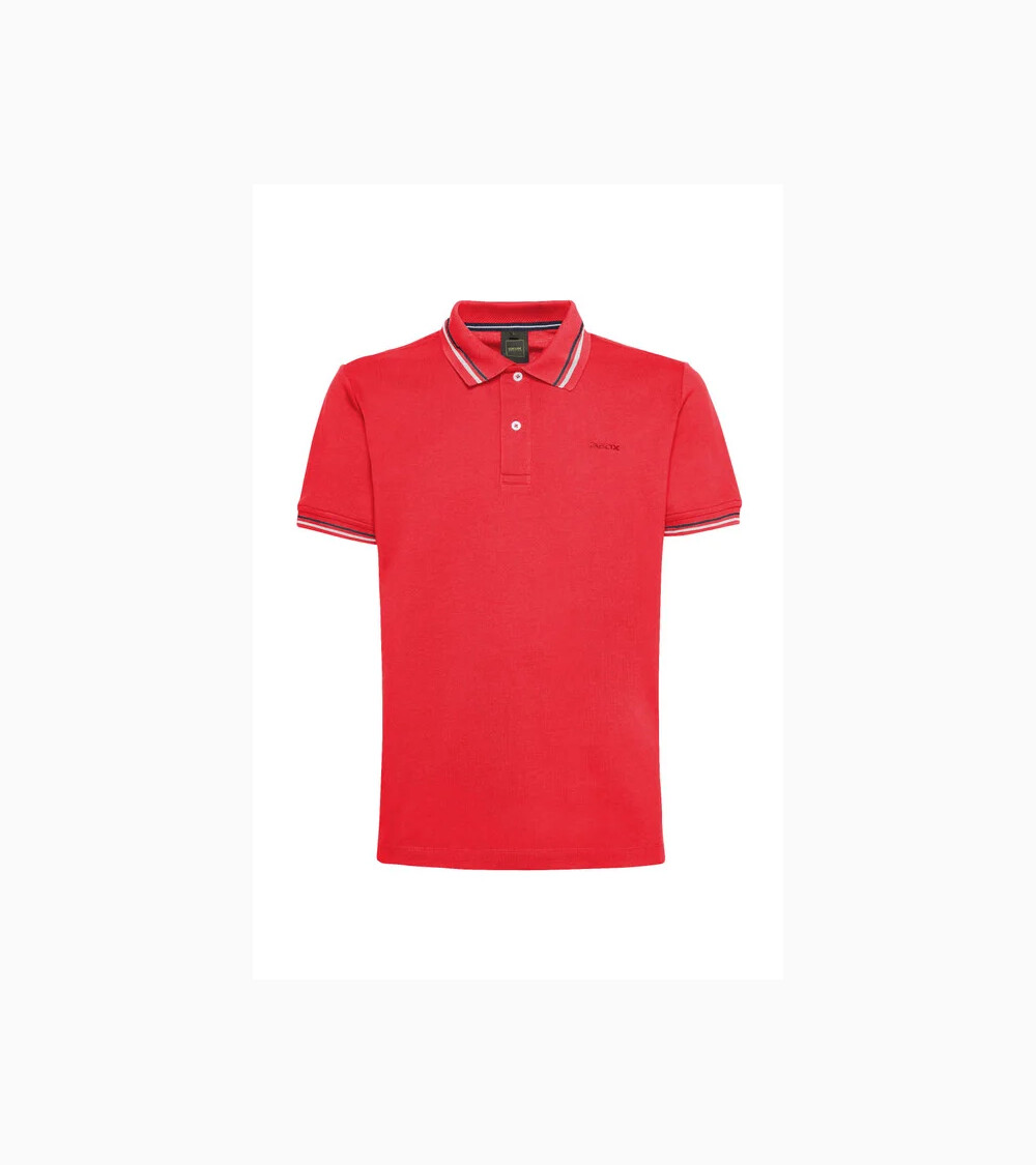 Geox polo con colletto e bordi a contrasto