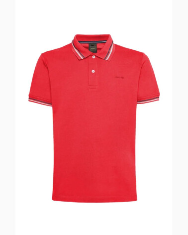 Geox polo con colletto e bordi a contrasto