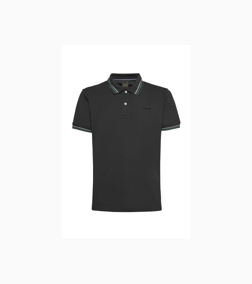 Geox polo con colletto e bordi a contrasto