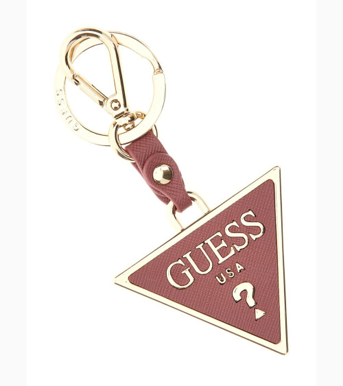Dreieckiger Guess Schlüsselanhänger aus Metall