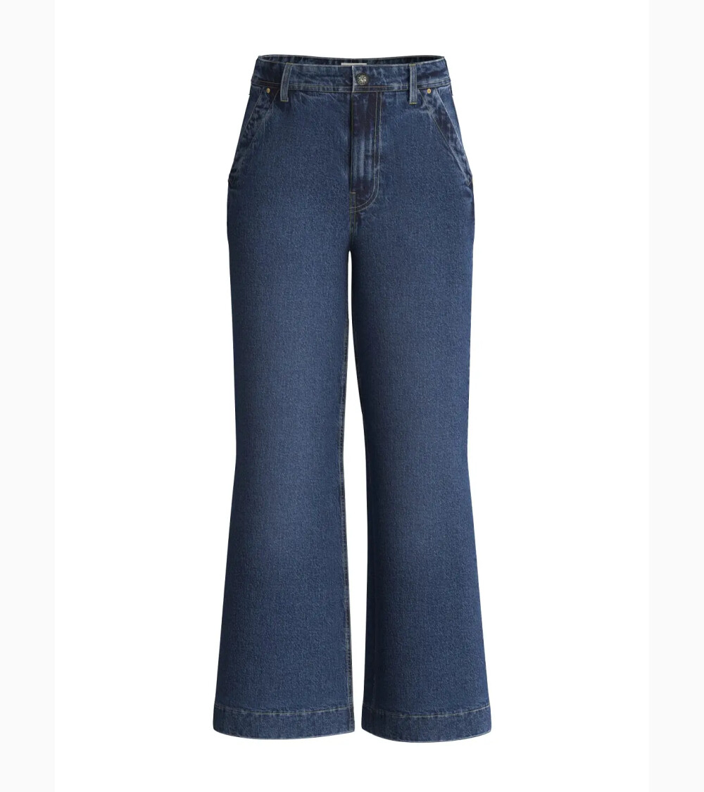 Guess pantalones de cintura alta de pierna ancha