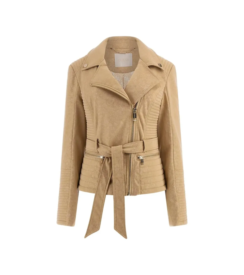 Guess manteau court ceinture