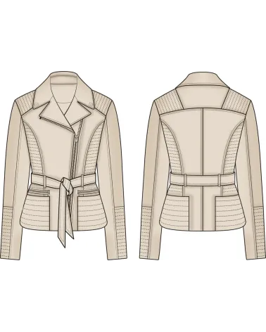 Guess short coat belt