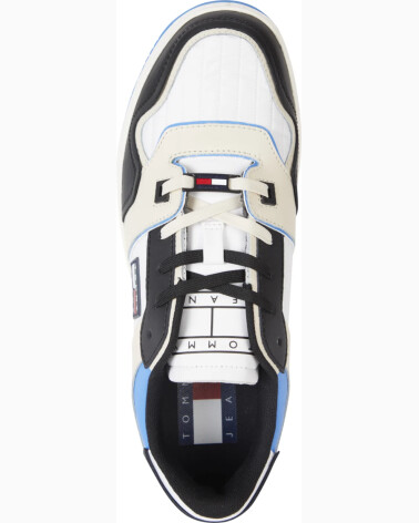 Tommy Jeans niedrige beschichtete Ledersneakers