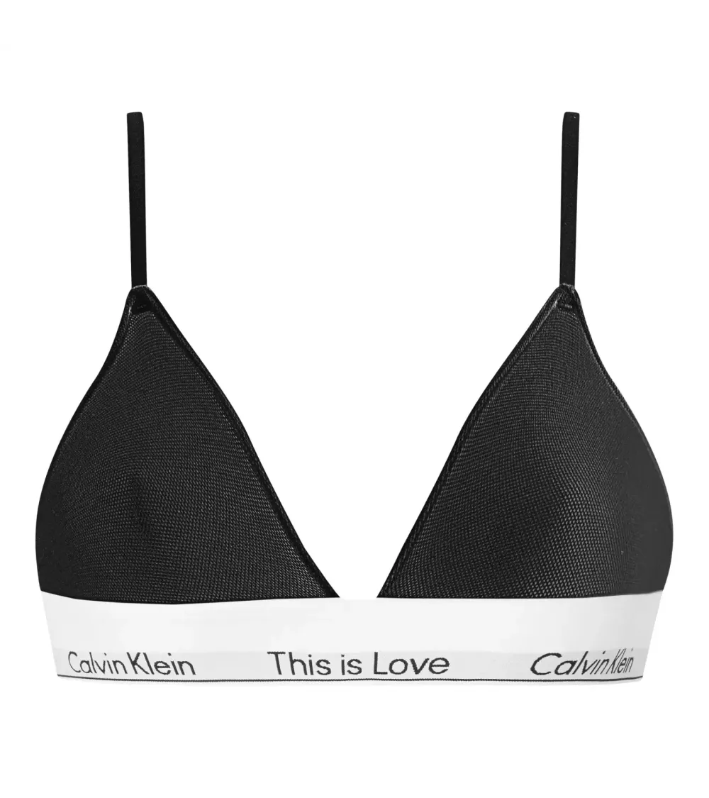 Calvin Klein top triangular de playa