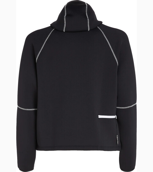 Calvin Klein felpa con cappuccio e zip frontale
