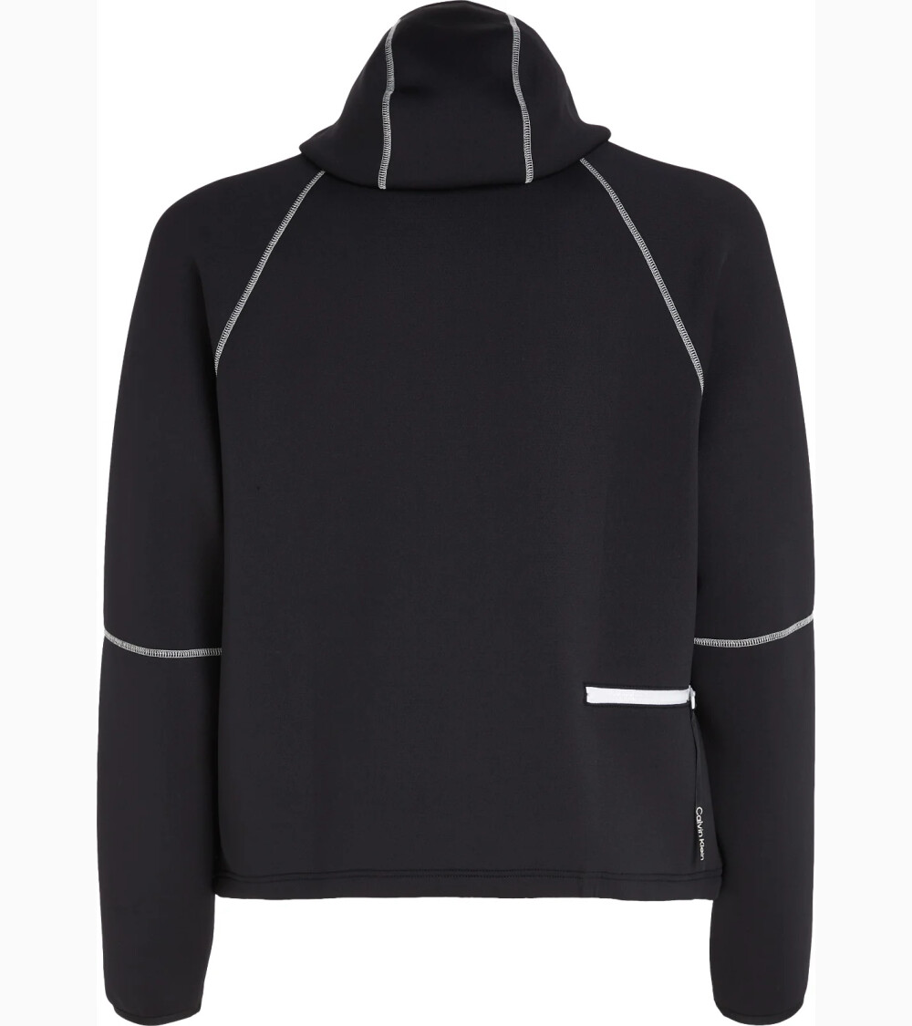 Calvin Klein felpa con cappuccio e zip frontale
