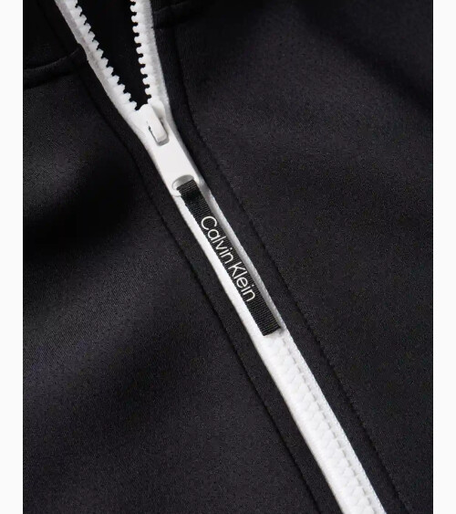 Calvin Klein felpa con cappuccio e zip frontale