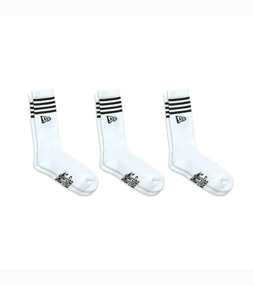 New Era striped socks with logo