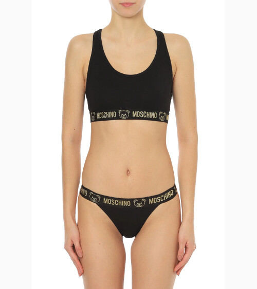Sport-BH Moschino mit Logo-Elastic