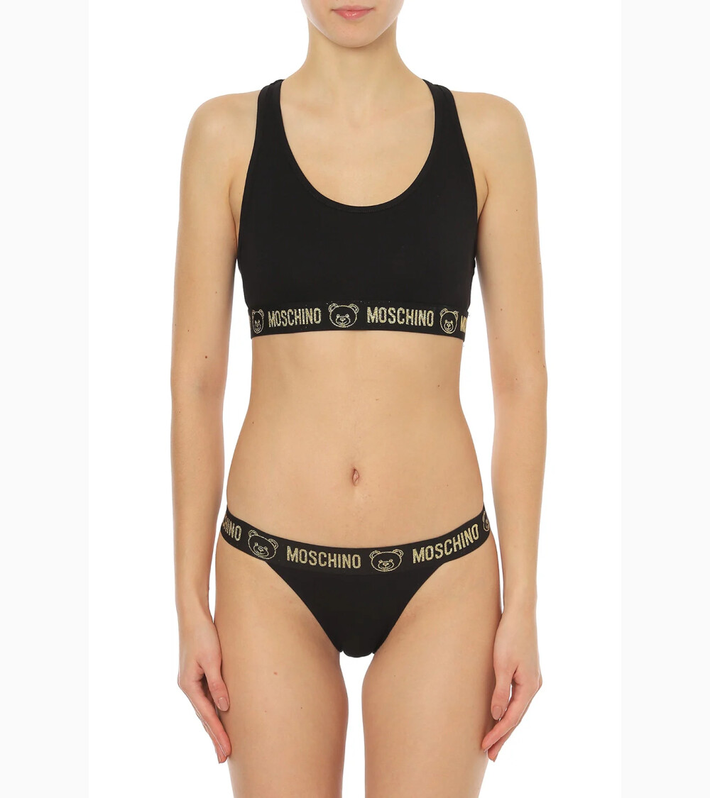 Sujetador deportivo Moschino con elástico de logo