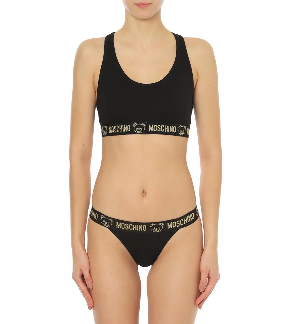 Sujetador deportivo Moschino con elástico de logo