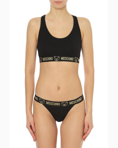 Soutiens-gorge sportif Moschino avec élastique logo