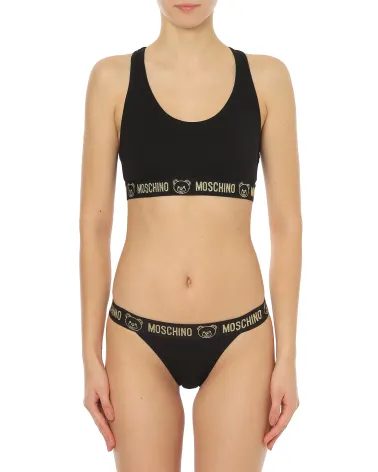 Sujetador deportivo Moschino con elástico de logo