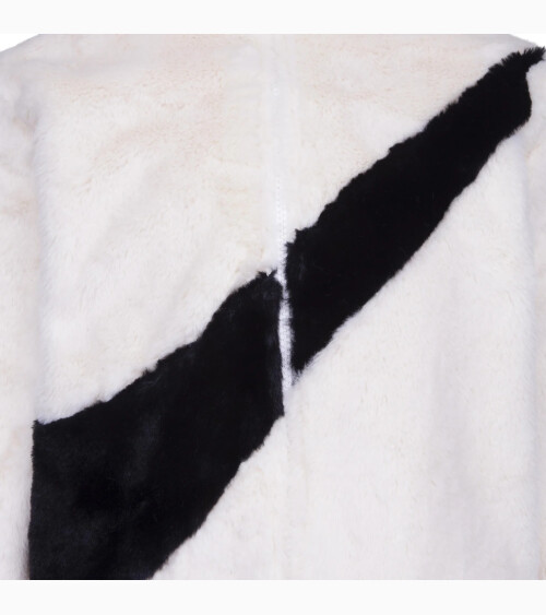 Nike Big Swoosh faux fur coat
