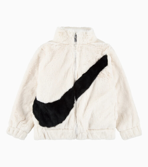 Nike cappotto Big Swoosh pelliccia sintetica