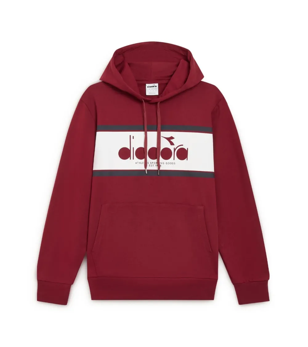 Felpa con cappuccio Diadora con logo