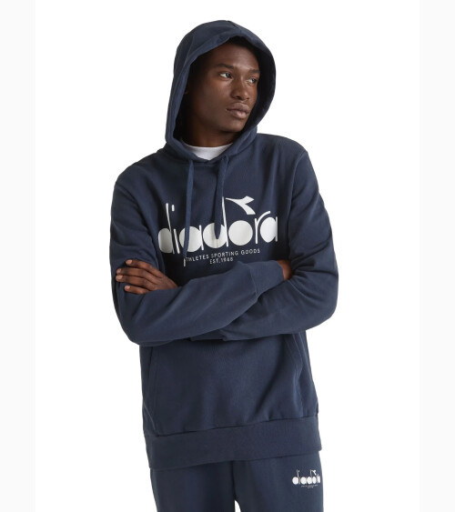 Felpa con cappuccio Diadora con logo