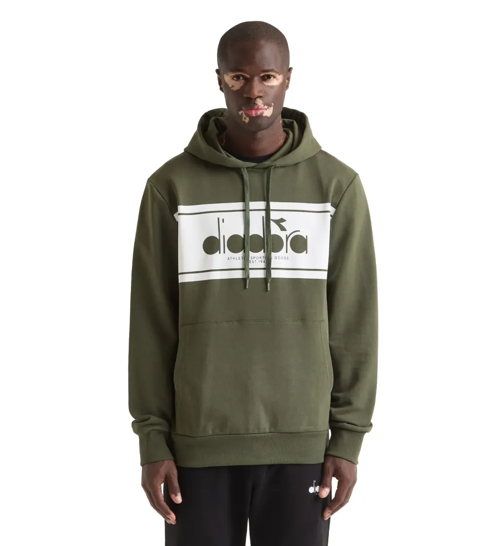 Felpa con cappuccio Diadora con logo