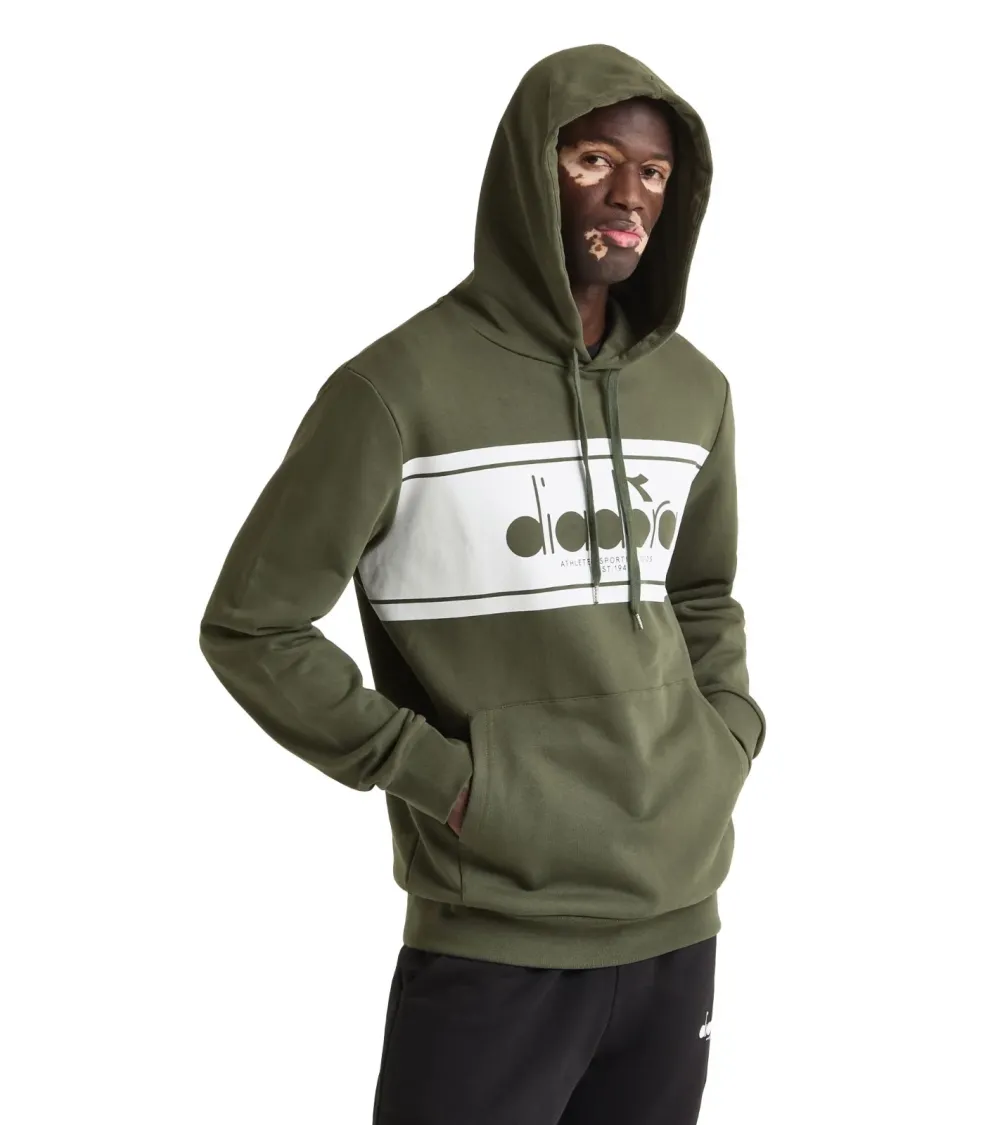 Felpa con cappuccio Diadora con logo