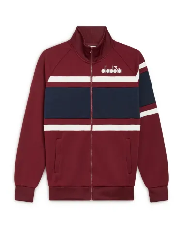 Felpa Diadora con zip e tasche