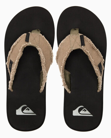 Quiksilver Monkey Abyss Flip-Flops aus Stoff und Gummi