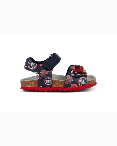 Geox sandali fascette e chiusura strappo