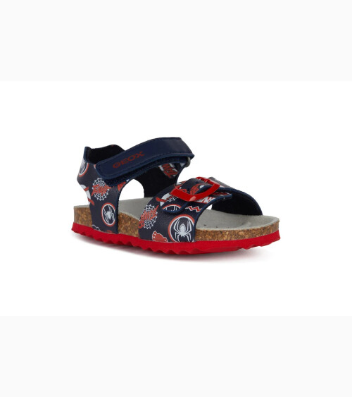 Geox sandali fascette e chiusura strappo