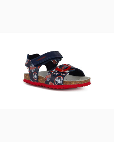 Geox sandali fascette e chiusura strappo