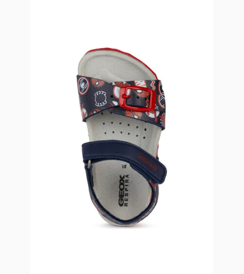 Geox sandali fascette e chiusura strappo