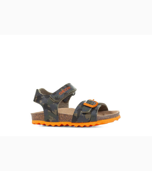 Geox sandali fascette e chiusura strappo