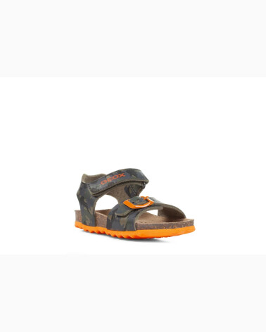 Geox sandali fascette e chiusura strappo