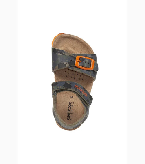 Geox sandali fascette e chiusura strappo