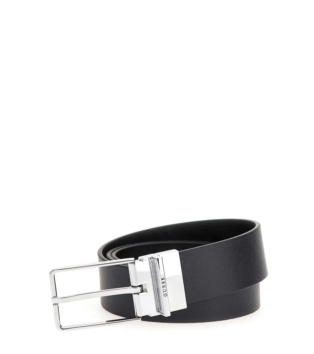 Guess faux leather belt with buckle