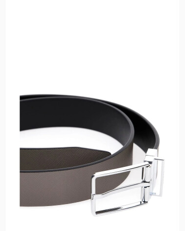 Guess faux leather belt with buckle