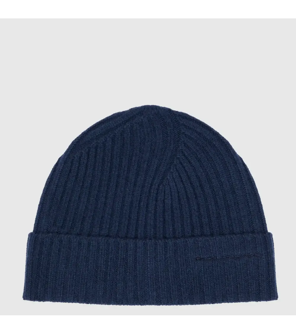 Piquadro ribbed wool hat