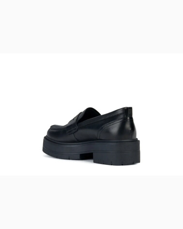 Geox leather moccasins with heel