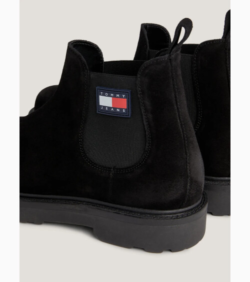 Bottes Tommy Hilfiger daim fermeture éclair