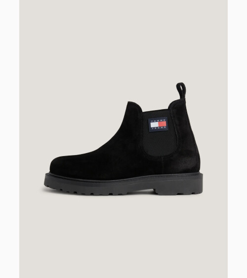 Bottes Tommy Hilfiger daim fermeture éclair
