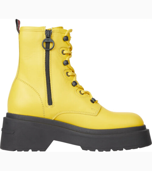 Tommy Jeans Schnürstiefel mit seitlichem Reißverschluss