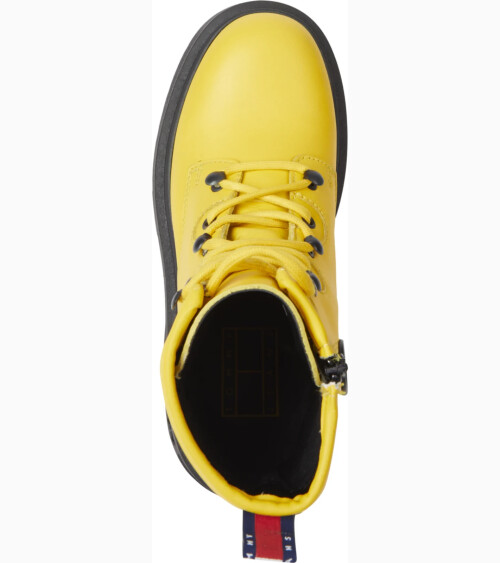 Tommy Jeans lace-up boots with side zipper