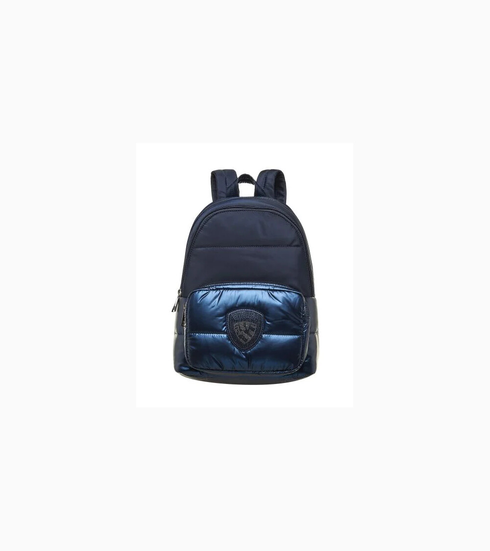 Blauer Wave04 Rucksack mit doppeltem Fach