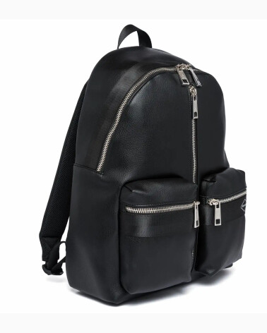 Replay eco-leather backpack front pockets
